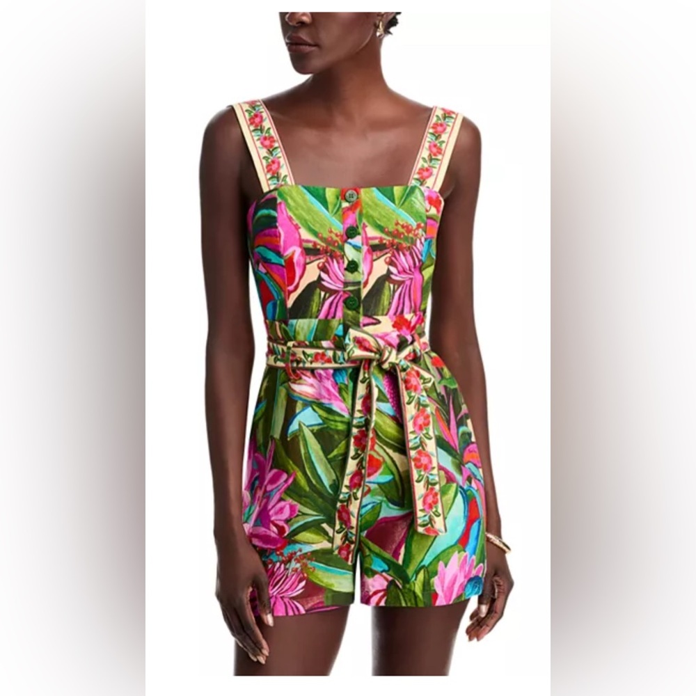 FARM Rio Jardin de Reve Floral Print Romper